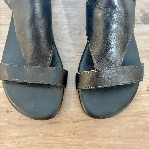Women’s Bed Stu Soto Black Leather Sandals - Picture 2 of 10